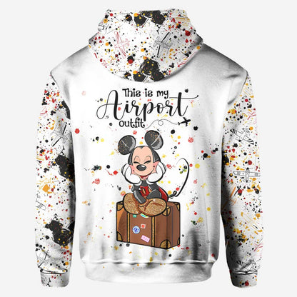 This Is My Airport Outfit - Personalized Mouse Hoodie and Leggings