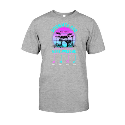 Drummer Dad - Personalized Father's Day T-shirt and Hoodie