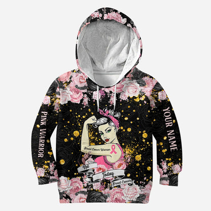 Not Today Cancer - Personalized Breast Cancer Awareness Hoodie and Leggings