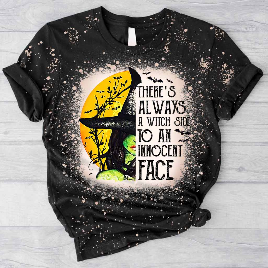 There's Always A Witch Side - Handmade Bleached Shirts