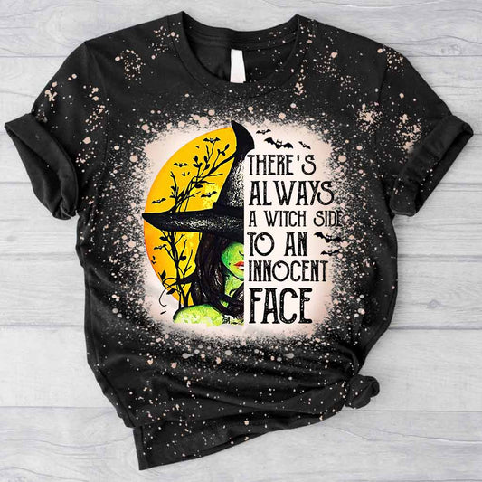 There's Always A Witch Side - Handmade Bleached Shirts