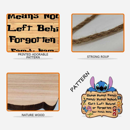 Ohana Means Family - Personalized Wood Sign