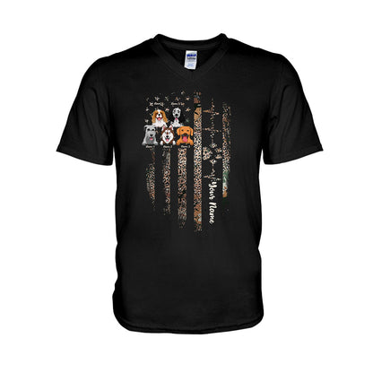 Love My Dogs - Personalized Independence Day Dog T-shirt and Hoodie