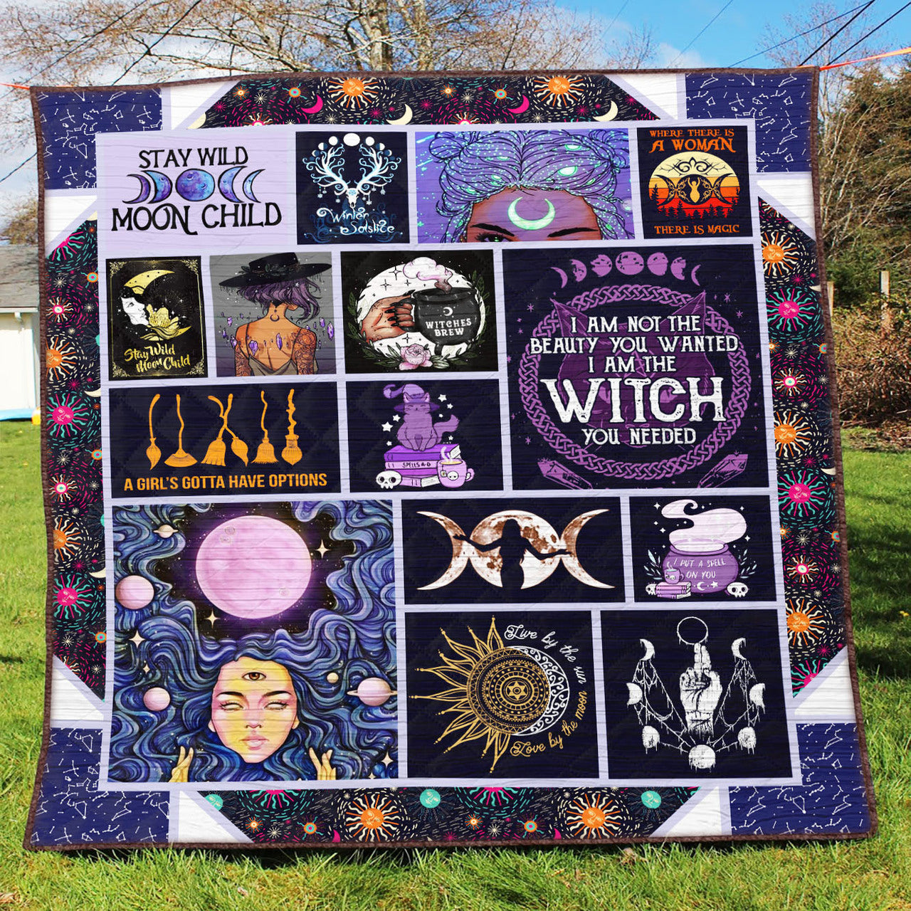 Wicca Stay Wild - Witch Quilt 0822