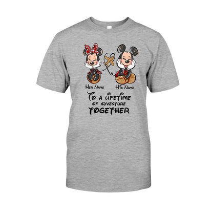 To A Lifetime Of Adventure Together - Personalized Mouse T-shirt and Hoodie