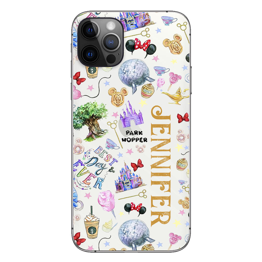 Lovely Mouse Ears - Personalized Mouse Clear Phone Case
