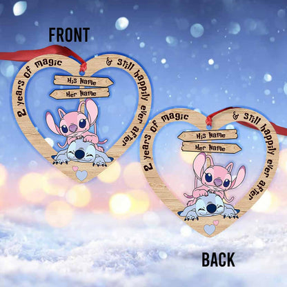 Annoying Each Others For Years And Still Happily Ever After - Personalized Christmas Ohana Ornament (Printed On Both Sides)