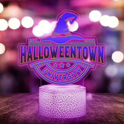 Halloween Town Witch Shaped Plaque Light Base