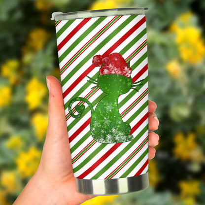 Meowy Christmas Cat Tumbler 0622