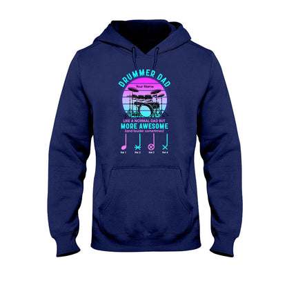 Drummer Dad - Personalized Father's Day T-shirt and Hoodie