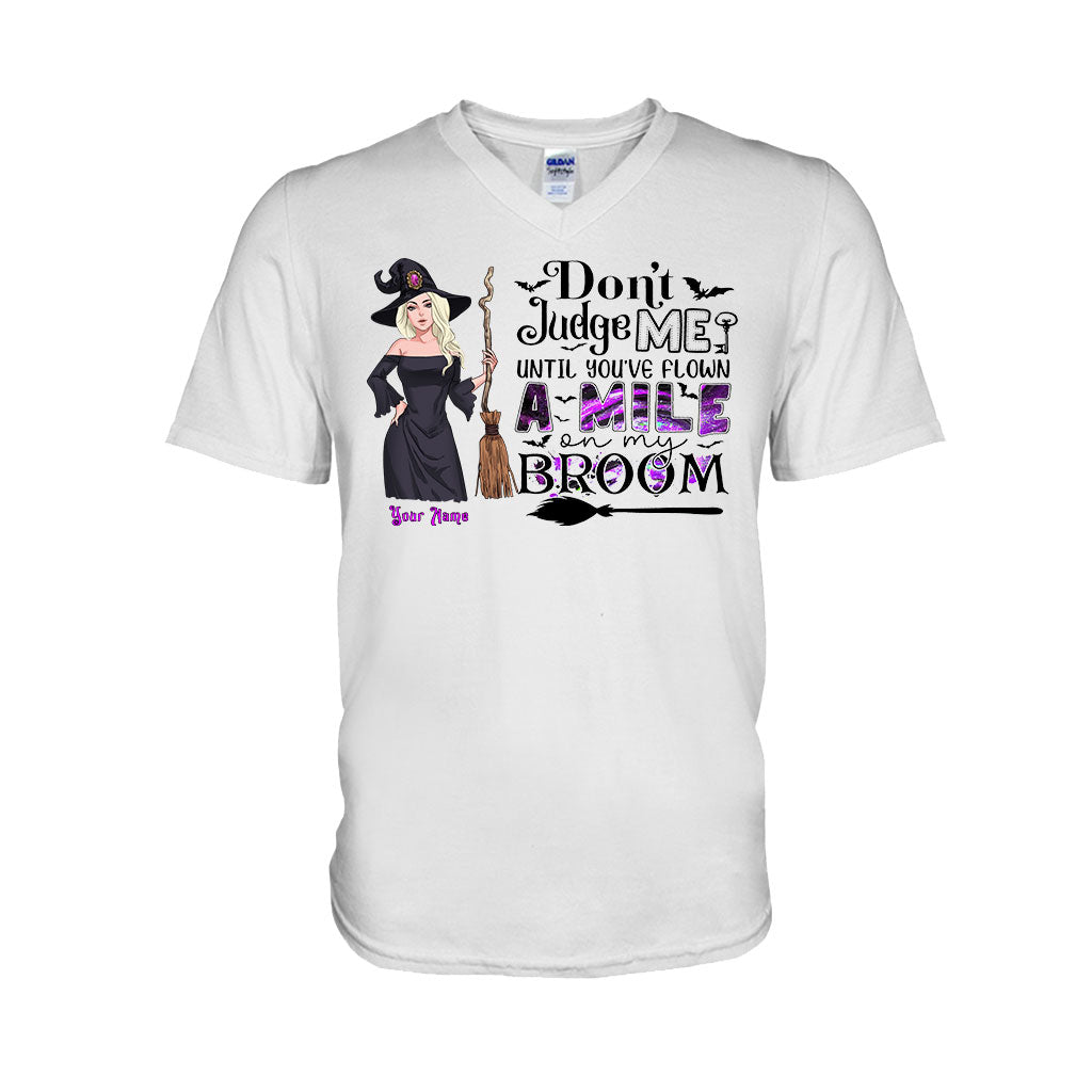 Don't Judge Me - Personalized Witch T-shirt and Hoodie