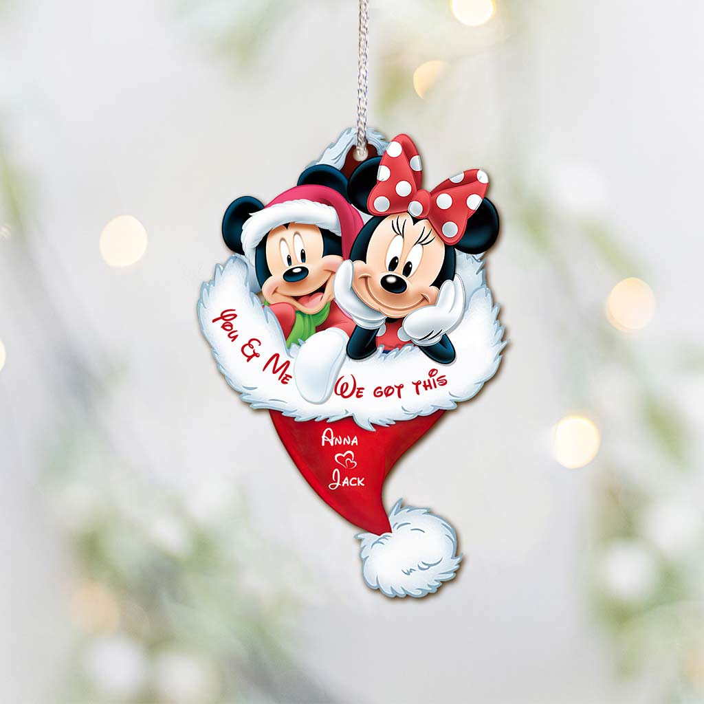 I'm Yours - Personalized Christmas Mouse Ornament (Printed On Both Sides)