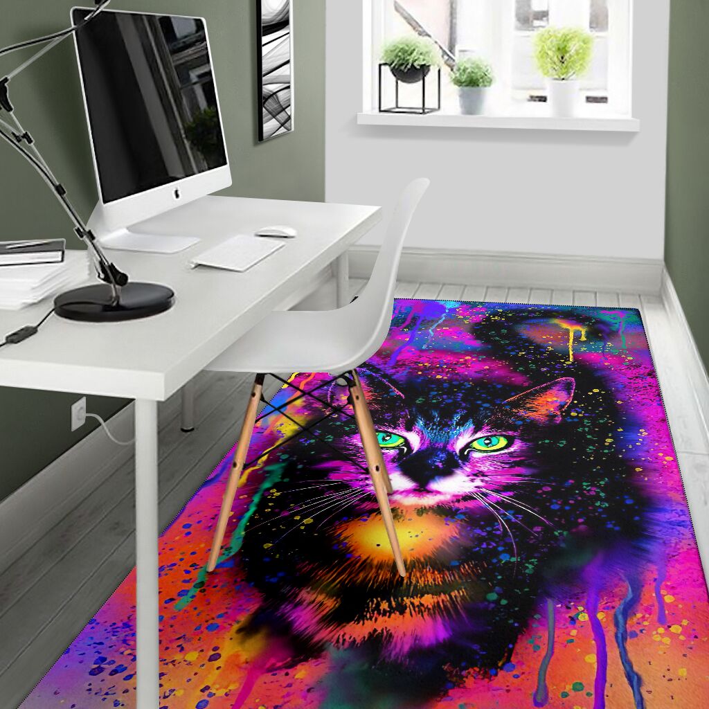 Colorful Cat Cat Rug 0622