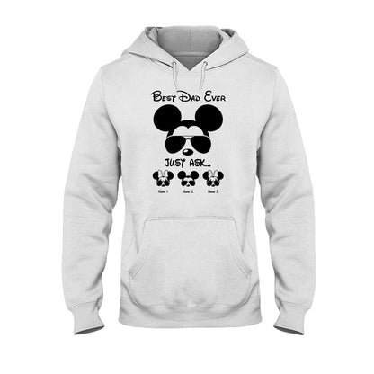 Best Dad Ever - Personalized Father's Day Mouse T-shirt and Hoodie