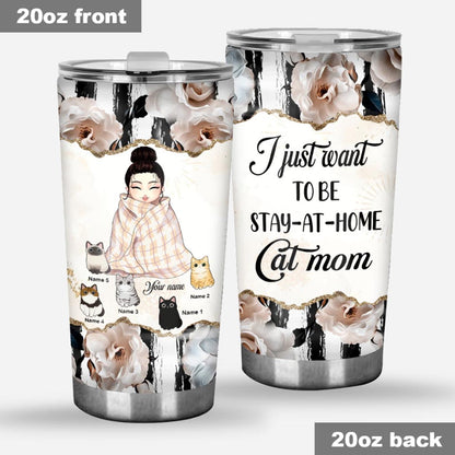 Cat Mom - Personalized Tumbler