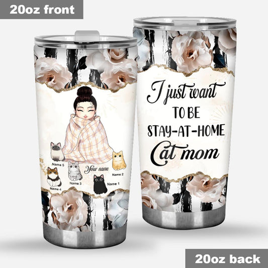 Cat Mom - Personalized Tumbler