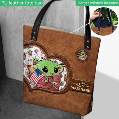 Too Cute I Am - Personalized Independence Day The Force Tote Bag