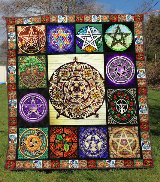 Wicca Pentagram - Witch Quilt 0822