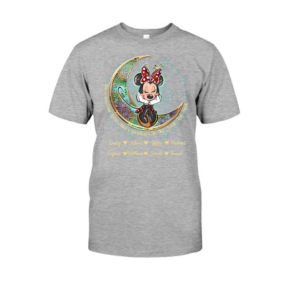 This Grandma Loves Her Grandkids To The Moon And Back - Personalized Mouse T-shirt and Hoodie