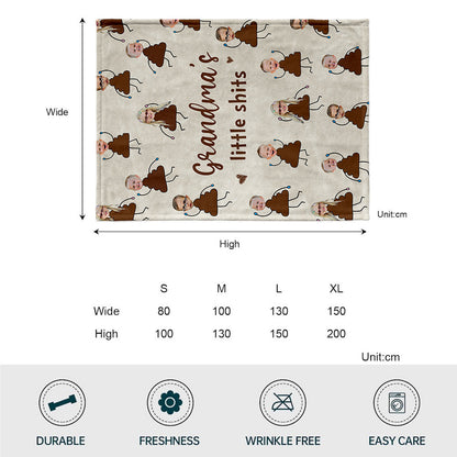 Grandma's Little Cuties - Personalized Mother's Day Grandma Blanket