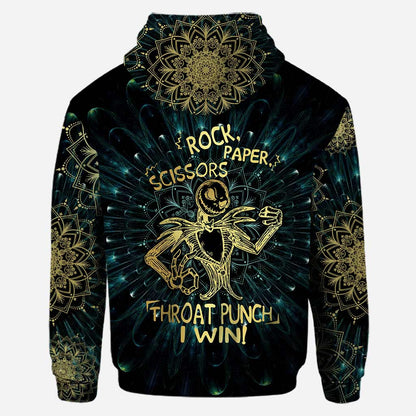 Rock Paper Scissor Nightmare - Personalized Hoodie And Leggings
