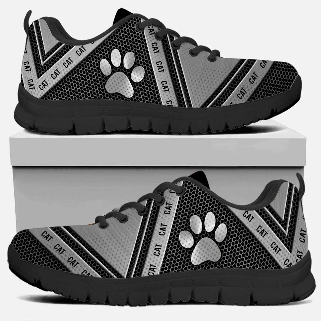 Metallic Pattern Cat Sneakers 0622