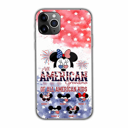 All American Grandma - Personalized Independence Day Phone Case