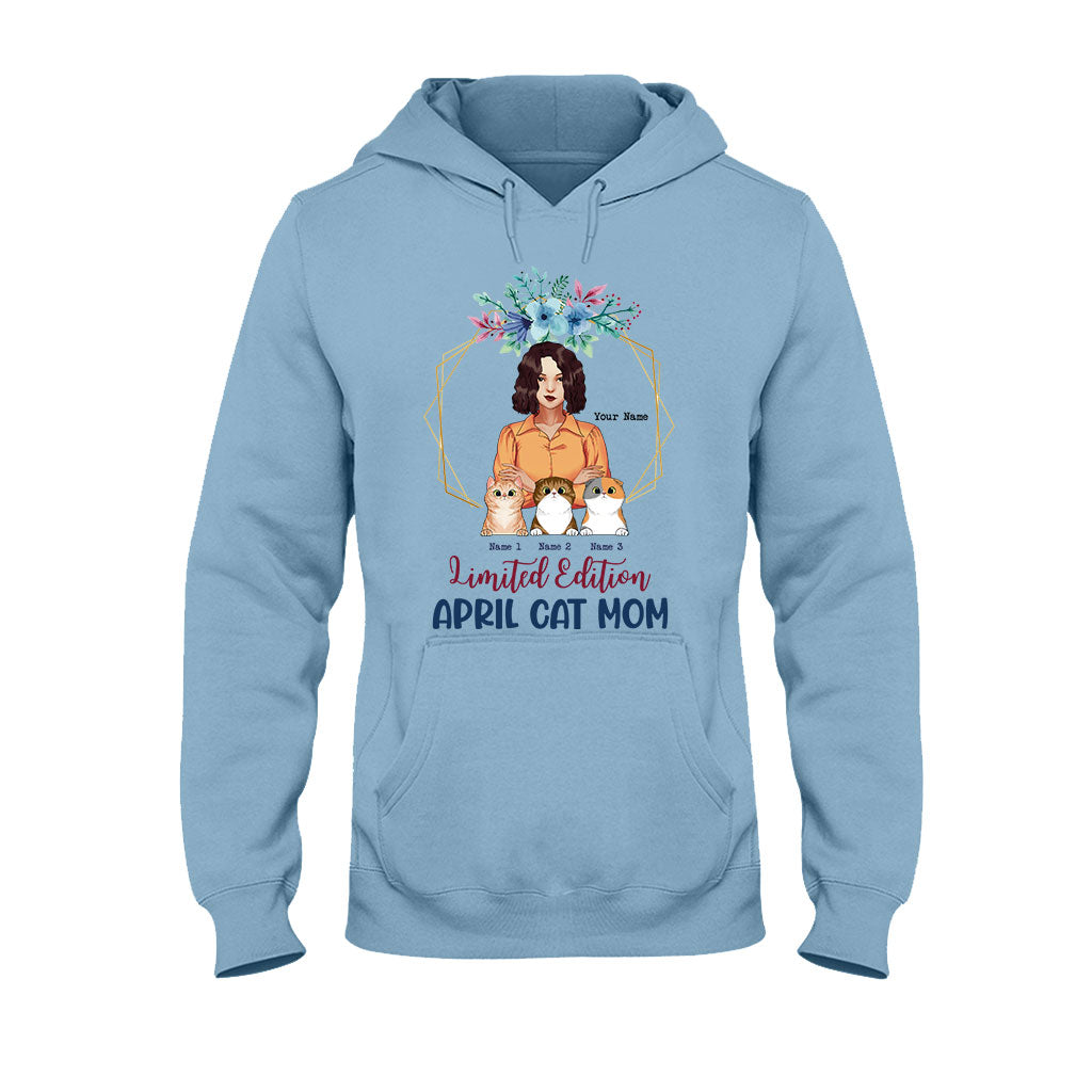 Limited Edition April Cat Mom - Personalized Mother's Day T-shirt and Hoodie