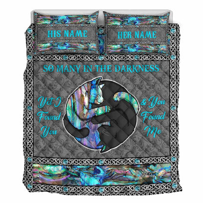 So Many In The Darkness - Personalized Cat Quilt Set