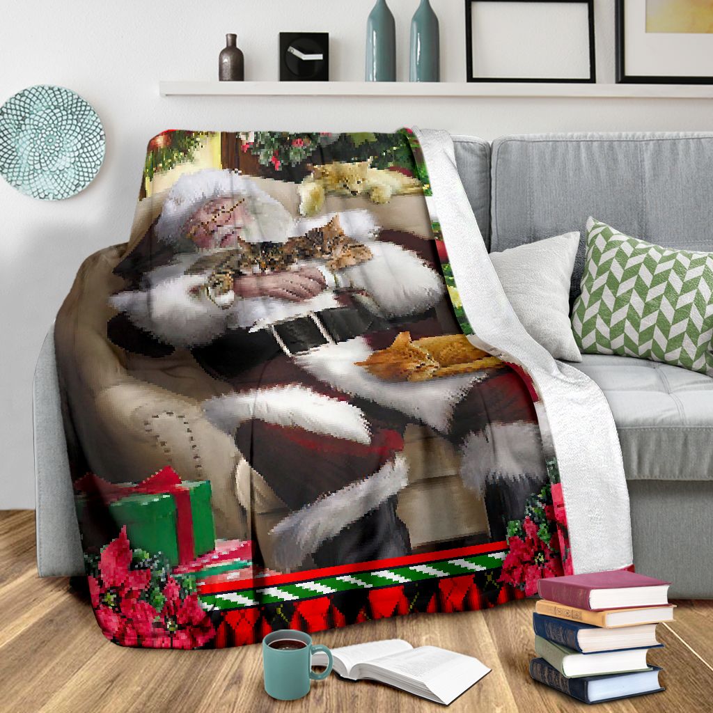 All I Want For Christmas Is A Nap Cat Blanket 0622