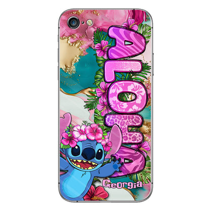 Ohana Tropical Colorful Leopard - Personalized Ohana Phone case