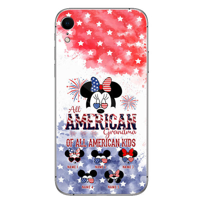 All American Grandma - Personalized Independence Day Phone Case