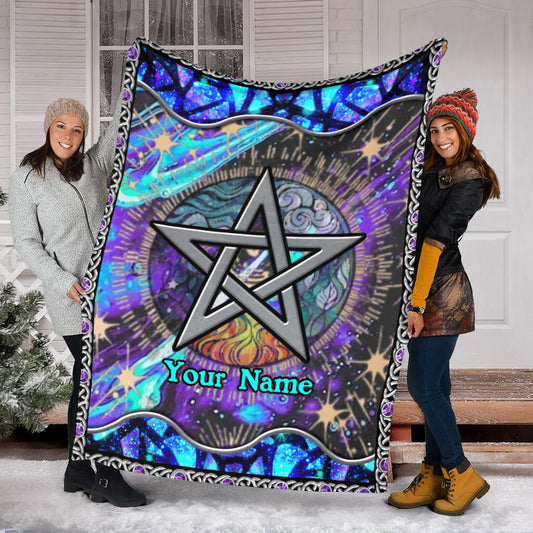 Mystical Pentagram - Personalized Witch Blanket