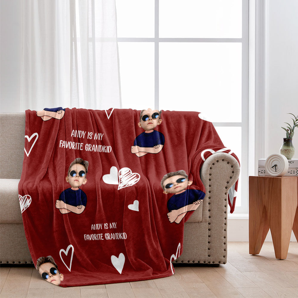 My Favorite GrandKid - Personalized Mother's Day Grandma Blanket