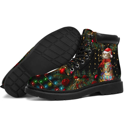 Meowy Christmas Cat All Season Boots 0622