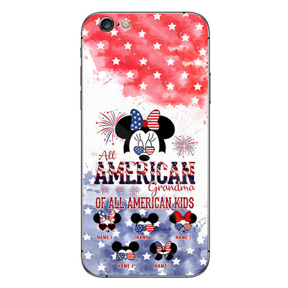 All American Grandma - Personalized Independence Day Phone Case