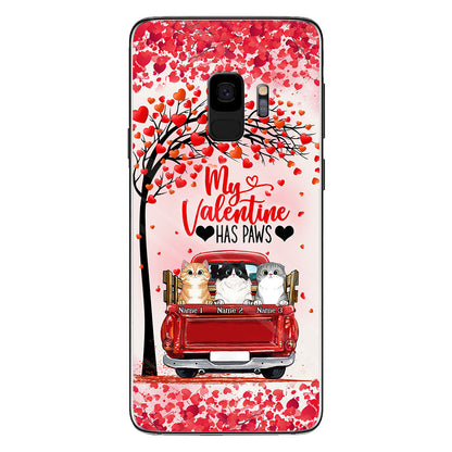 My Valentine Has Paws - Personalized Cat Phone Case