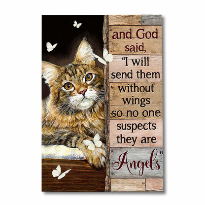 They’re Angels - Cat Canvas And Poster