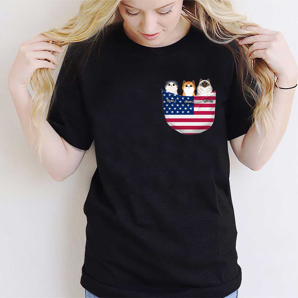 The 4th Of July - Personalized Independence Day Cat T-shirt and Hoodie