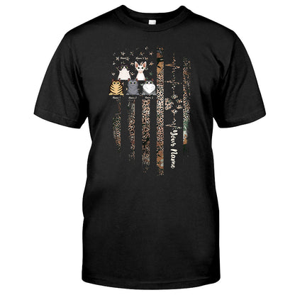 Love My Cats - Personalized Independence Day Cat T-shirt and Hoodie
