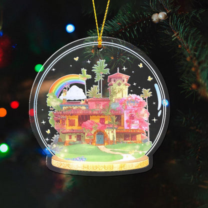 Madrigal Casita Terrarium - Christmas Mouse Transparent Ornament