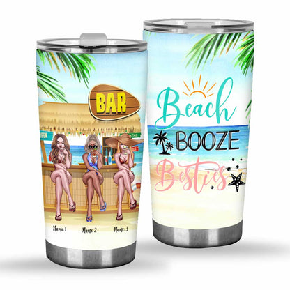 Besties Classy Sassy And A Little Smart Assy - Personalized Tumbler