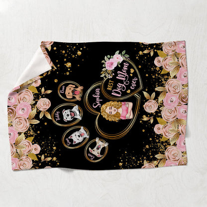 Best Dog Mom Ever - Personalized Mother's Day Dog Blanket