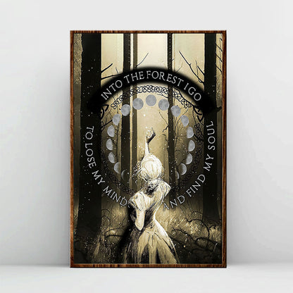 Wicca Soul Poster - and Into the Forest I Go, to Lose My Mind and Find My Soul Witch Poster