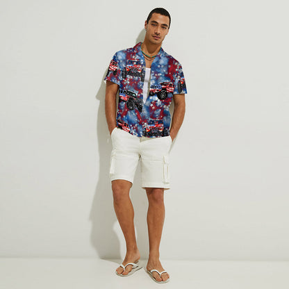 Red White And Blue - Independence Day Car Hawaiian Shirt
