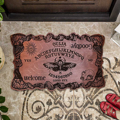 Ouija Welcome Goodbye - Witch Shaped Doormat