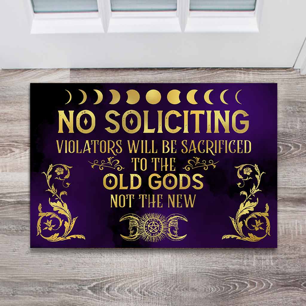 No Soliciting - Witch Doormat