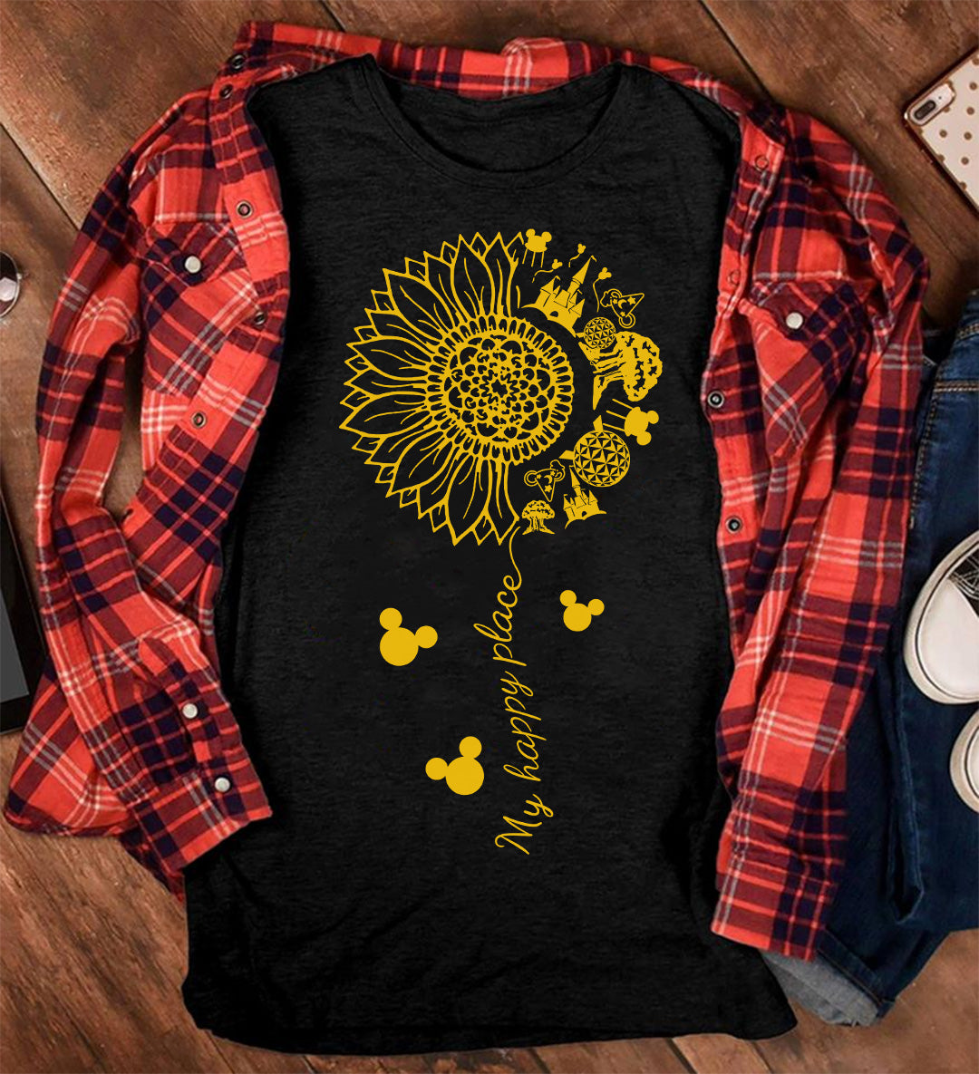 My Happy Place - Mouse T-shirt and Hoodie 0523