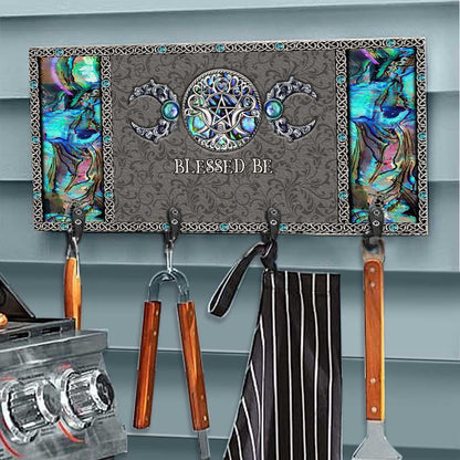 Witchy Vibes Triple Moon - Personalized Witch Key Rack