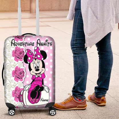 Adventure Awaits - Personalized Mouse Luggage Cover